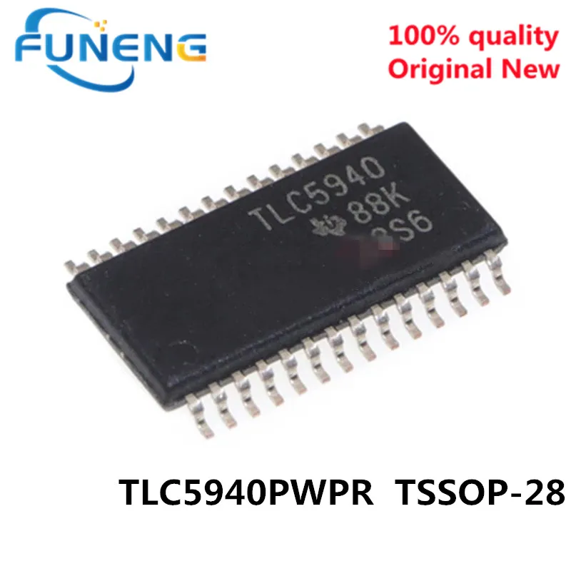 

(5-10 шт.) 100% новый набор микросхем TLC5940 TLC5940PWR TLC5940PWPR sop-28