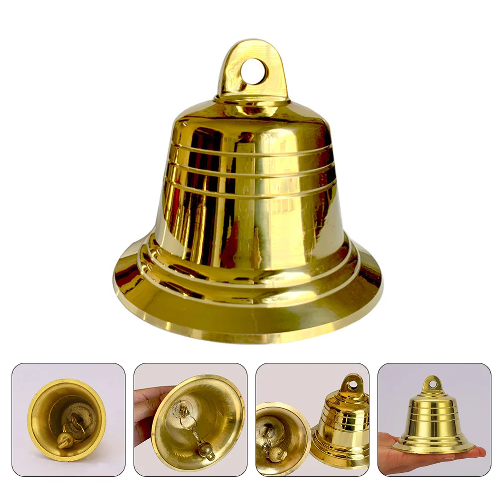 

Copper Bells Vintage Golden Wind Bells Bells Crafts Charms Pendants Bell for DIY Keychain Jewelry Doorbell Decor 4CM Bronze