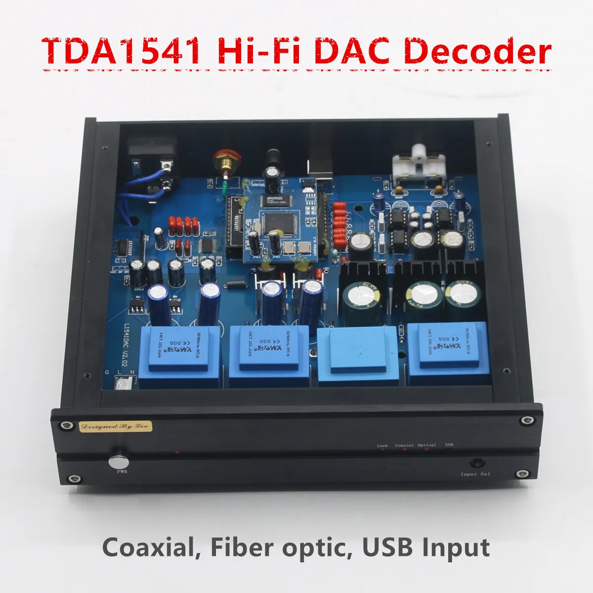 Фото TDA1541 HiFi аудио DAC декодер с цифровым коаксиальным/оптоволоконным USB входом цифровой аналоговый преобразователь №1