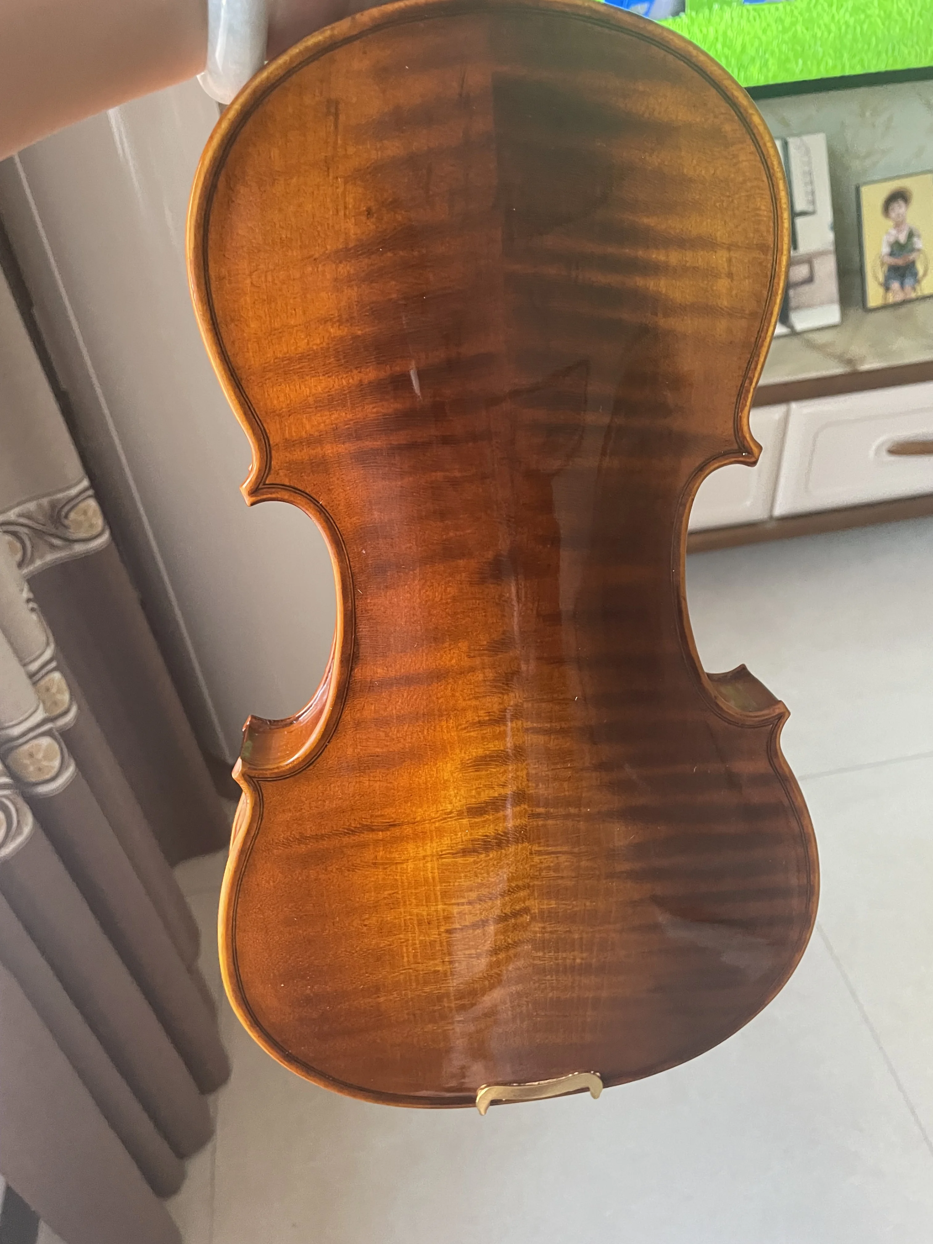 

Профессиональная скрипка ручной работы из итальянской древесины, 4/4 ели, клена, luthier stradi, музыкальный инструмент, скрипка с уровнем 4/4, реальн...