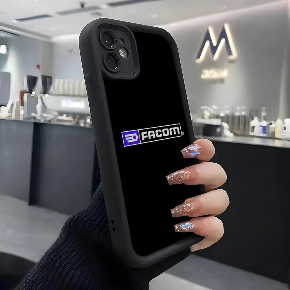 Фото Чехол для телефона с логотипом F-FACOM для IPhone Air 17 Pro Max 16 E 15 14 Pro Max 13 12 11 Mini Plus, мягкий силиконовый черный чехол №3