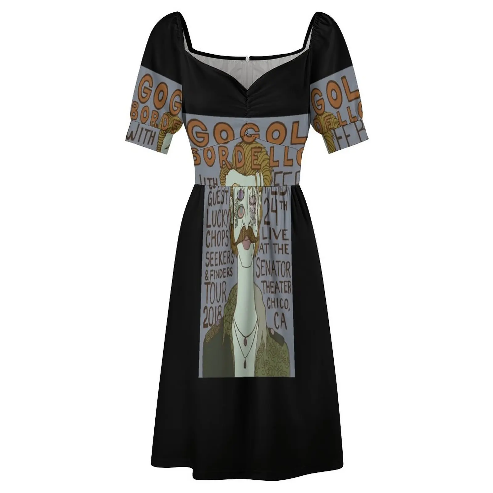 Gogol Bordello Concert платье с короткими рукавами женское элегантное роскошное свадебное