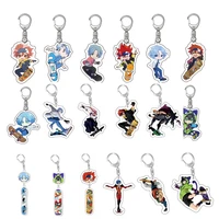 wholesale anime sk%e2%88%9e sk8 the infinity acrylic keychain car pendant metal double sided figure pendant jewelry