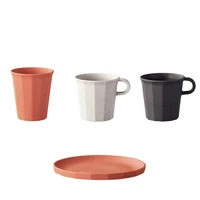 kinto alfresco series bamboo fiber resin mug water cup dinner plate outdoor portable
