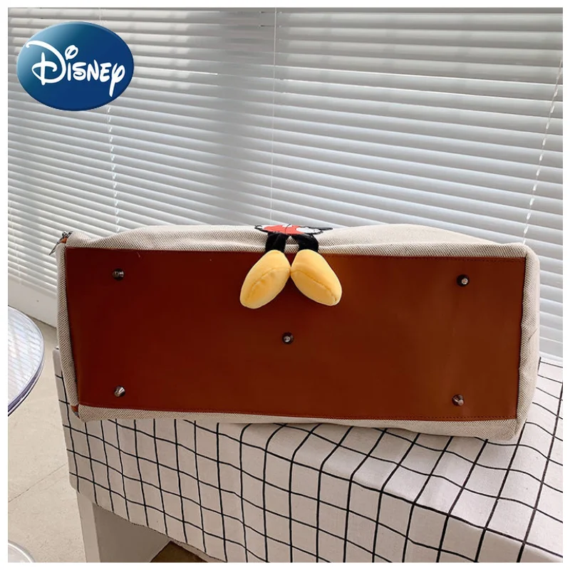 Disney Travel Tote Bag for Women Girl  Carry on Luggage Duffel Bags Mickey Mouse Canvas Trip Large Capacity Durable Fitness