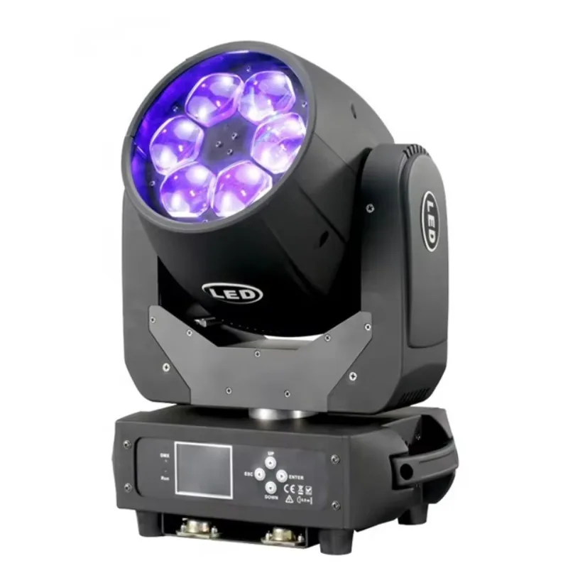Фото Светодиодный прожектор Bee Eye 4-в-1 RGBW 6x40W с зумом и движущейся головкой, DMX, для вечеринок, дискотек, профессионального сценического освещения №2