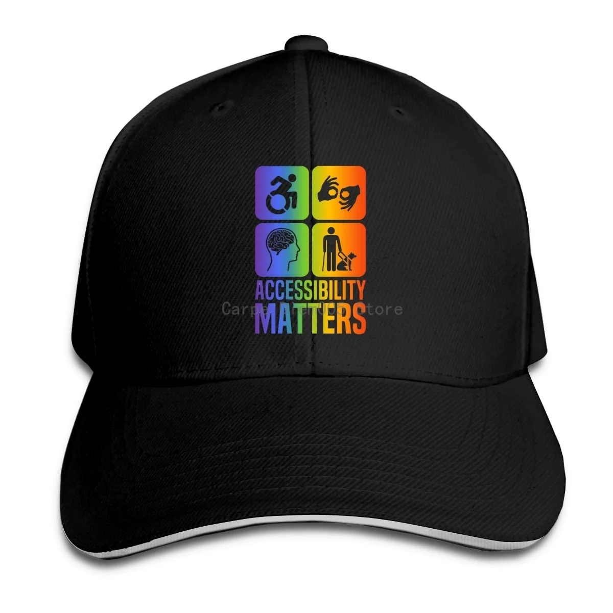 

Rainbow Casquette Snapback Mesh Trucker Cap Snap Back Trucker Baseball Cap