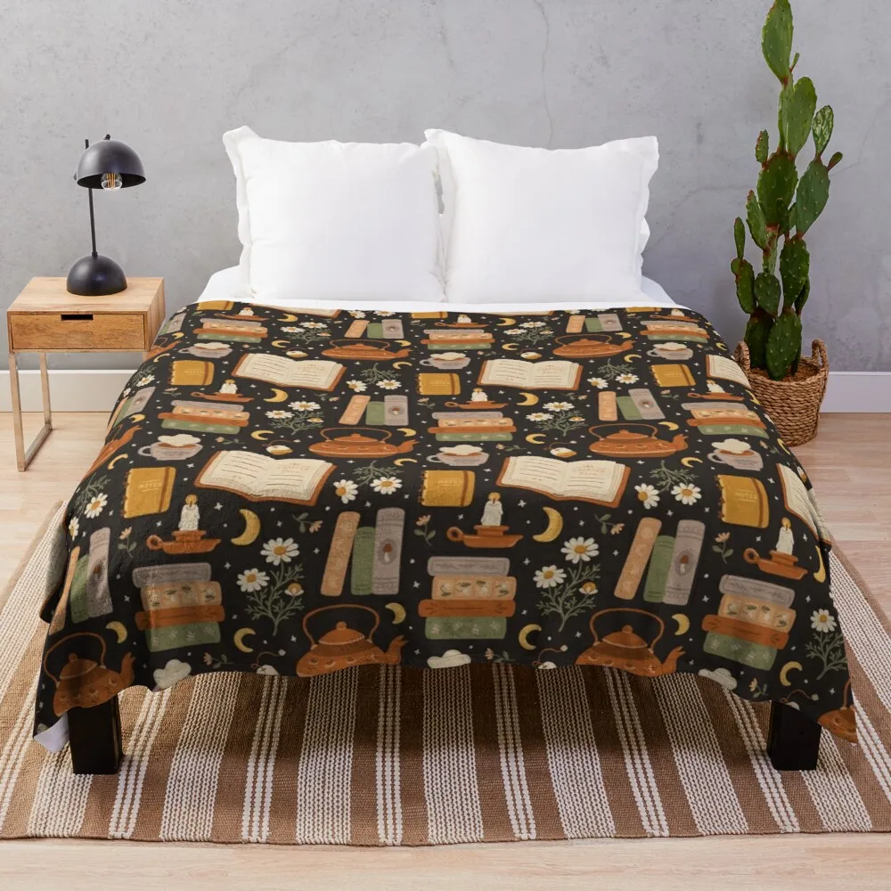

Sweet Bookish Dreams Throw Blanket blanket for decorative sofa tourist blanket