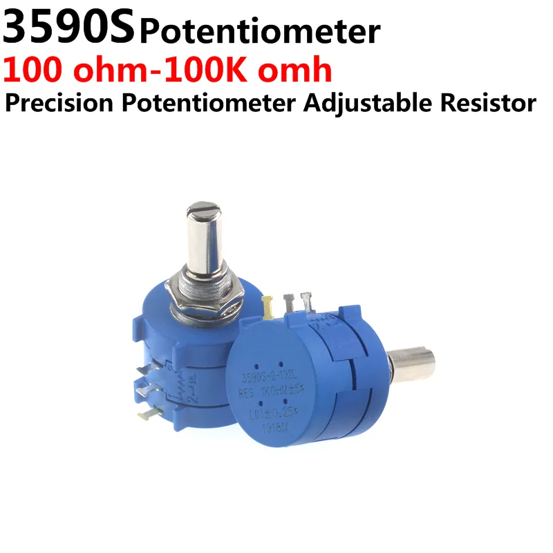 

5PCS 3590 3590S 1K 2K 5K 10K 20K 50K 100K ohm Precision Potentiometer Adjustable Resistor 3590-2-102 103 502 103 203 503 104