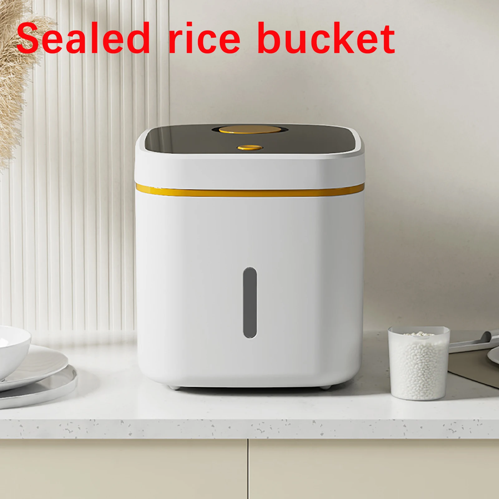 

Kitchen Storage Container Sealed Rice Bucket Moisture-proof Thickened Rice Barrel Cereal Dispenser Tank Storage Box Organizer
