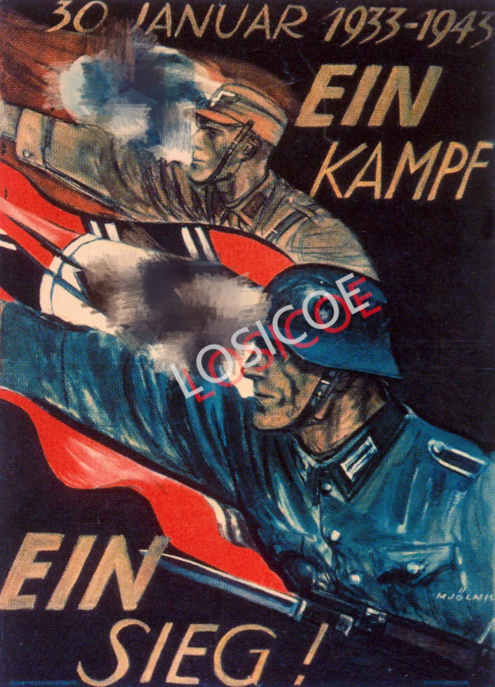 

1933-1943 EIN KAMPF EIN SIEF! WW II Wallpaper Wall Art Painting War Military Art Poster Vintage Kraft Paper Drawing Wall Sticker