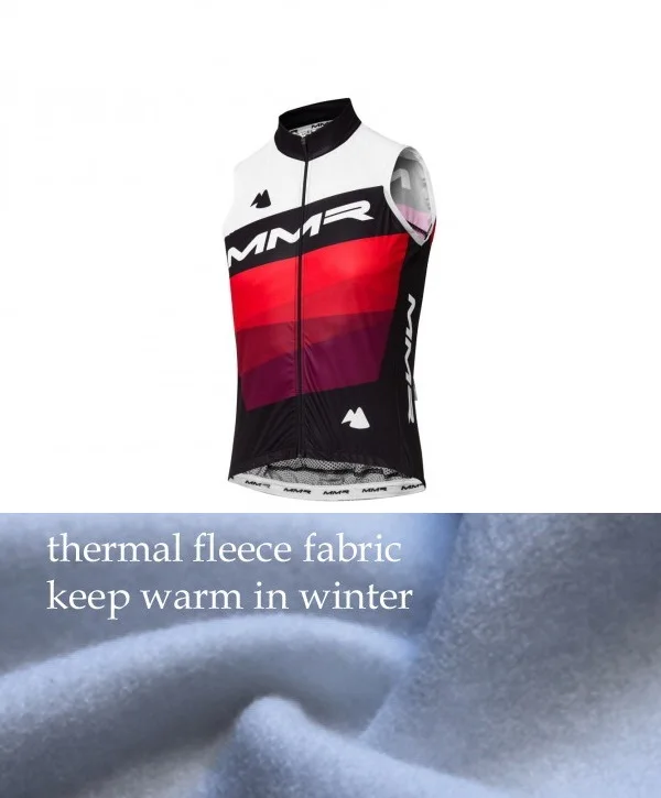 

WINTER FLEECE THERMAL 2020 MMR TEAM WHITE ONLY SLEEVLESS VEST CYCLING JERSEY WEAR ROPA CICLISMO SIZE XS-4XL