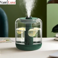 large capacity electric air humidifier aroma oil diffuser usb mist maker for home office led light rechargeable 2000mah battery