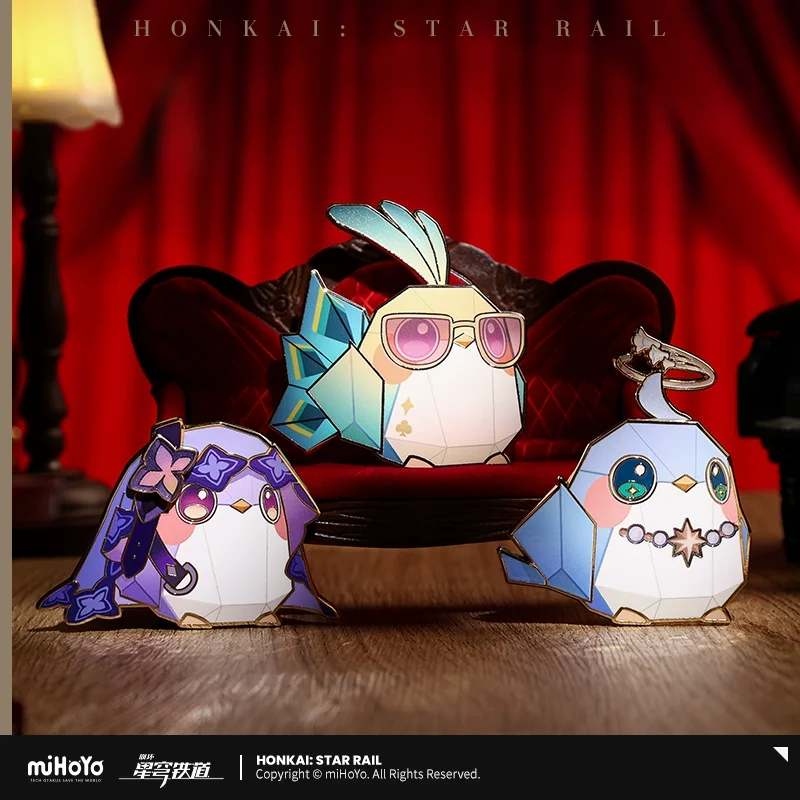 Фото Официальный товар Sunsyea Honkai Star Rail miHoYo, оригинальная маленькая сумка серии JMDHYS, авантюрин Dr. Брошь «Соотношение Робин» №4