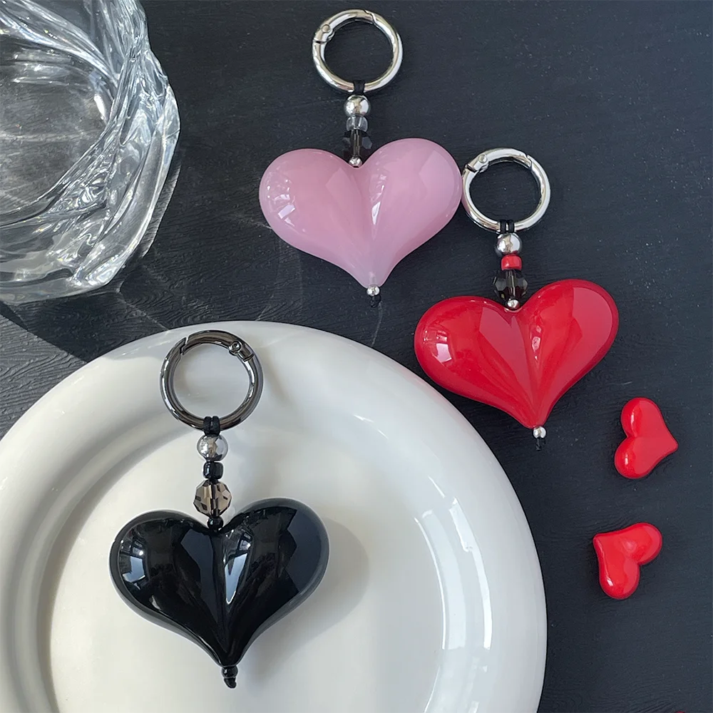 Novi Good-looking Dopamine Stringting Same Single Big Love Girl Bag Pendant Mobile Phone Charm