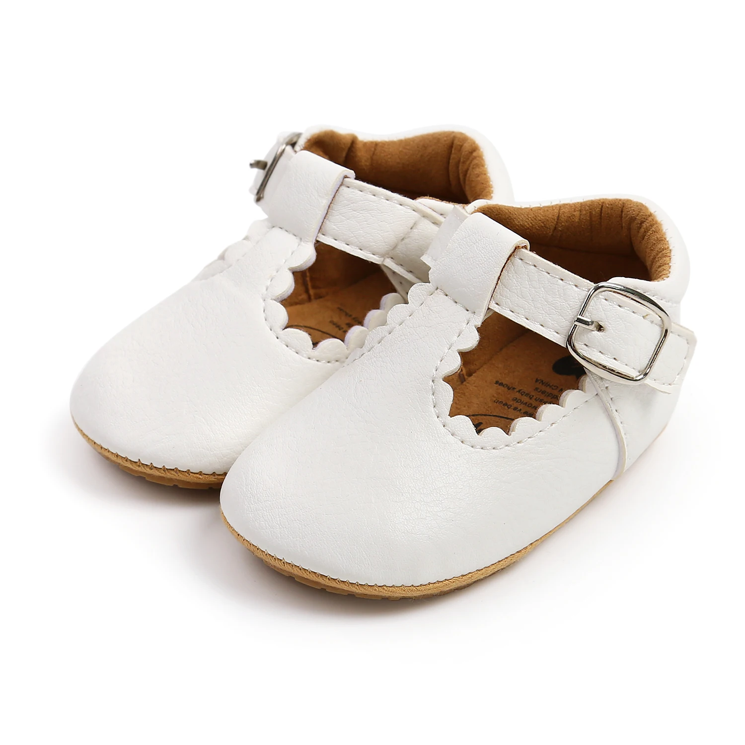 

0-18M Autumn Spring Newborn Infant Baby Girl Pu Leather Shoes Baby Solid First Walkers