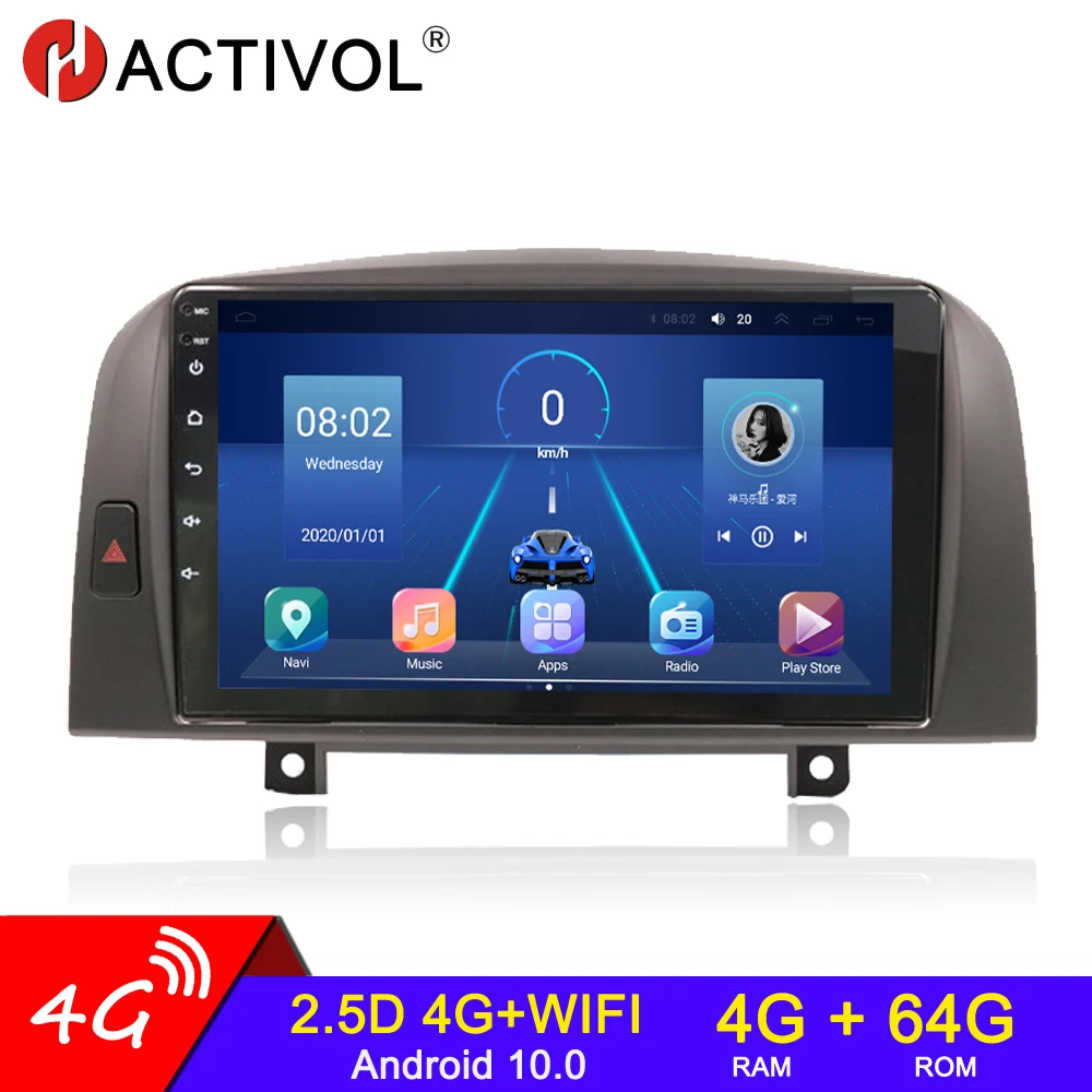 

4G+64G Android 10 2 din Car Radio For Hyundai Sonata NF 2004 - 2008 Android 4G Car radio auto Multimedia car audio carplay