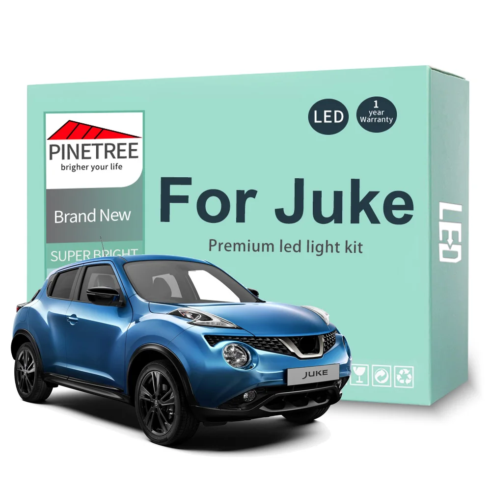

Car Led Interior Light Kit For Nissan Juke 2010-2019 LED Bulbs Dome Trunk Licnese Plate Light Canbus
