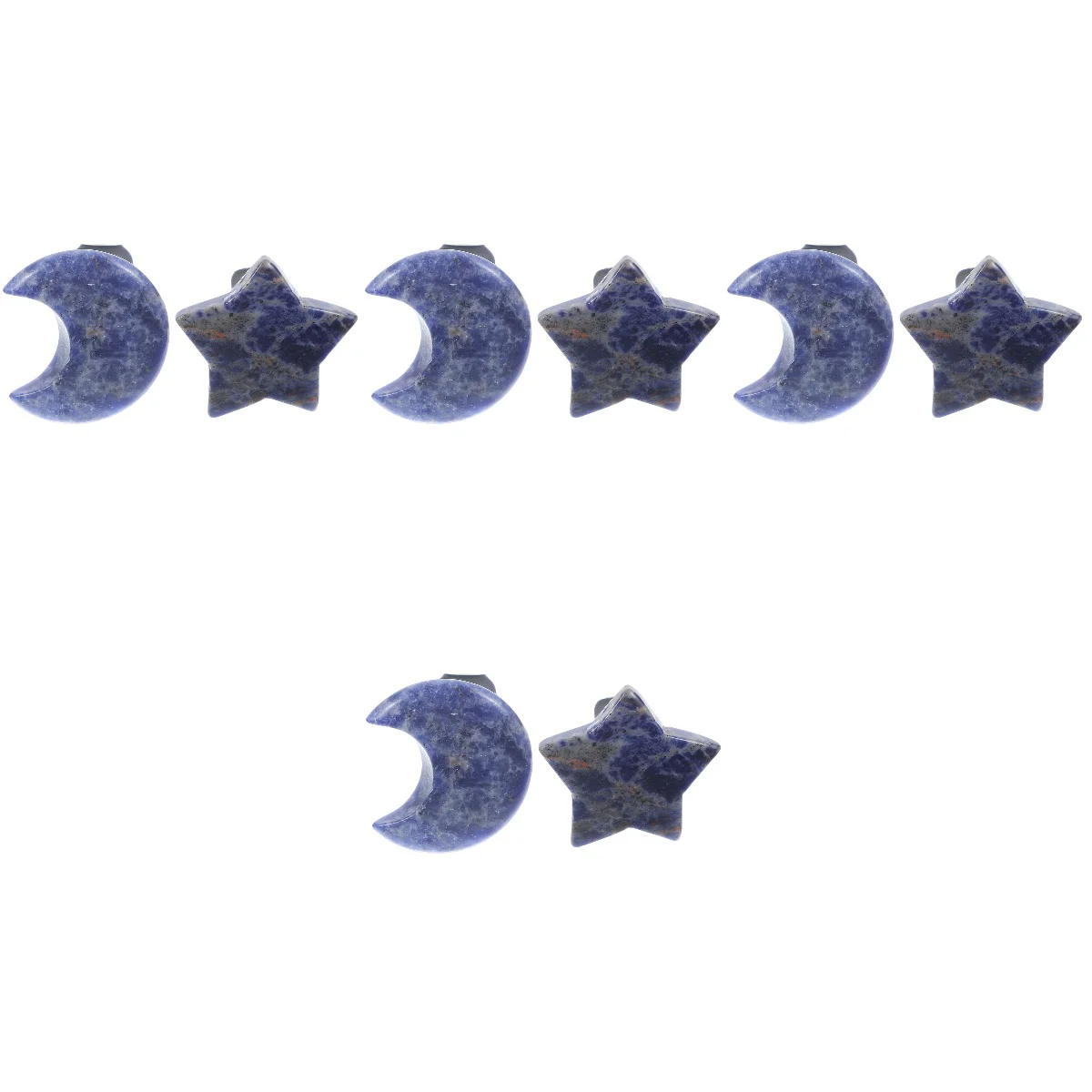 

8 pcs Car Vent Clips Air Outlet Clips Moon Star Clips Crystal Outlet Ornaments