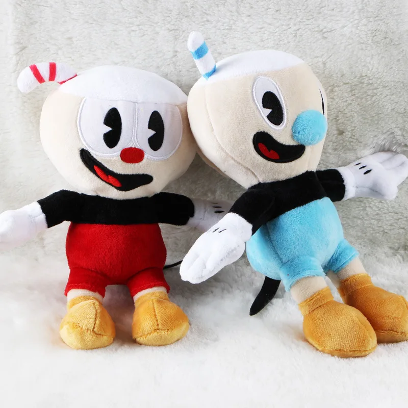 

Game Cuphead Plush Toy Mugman Ms. Chalice ghost King Dice Cagney Carnantion Puphead Stuffed Dolls Children Soft Plushie Gifts