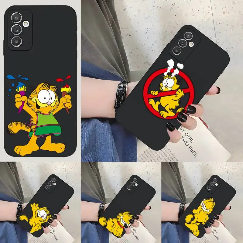 

Garfield Cute Phone Case For Samsung M30 M31S M51 M10 M11 M20 M21 Prime S9 S8 S7 S6 Edge Shell Cover