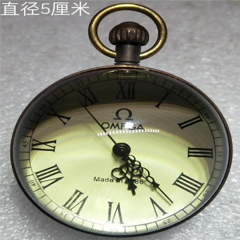 Антикварные состаренные ремесла винтажные часы латунный стеклянный шар