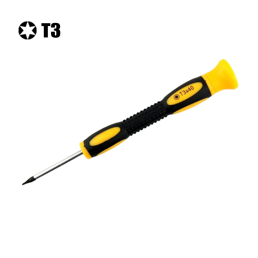 

1pc Screwdriver Torx Screwdriver Yellow Black Screwdriver T3-T7 With Hole For Disassemble The Game Console 360 PS3 PS4 Handle