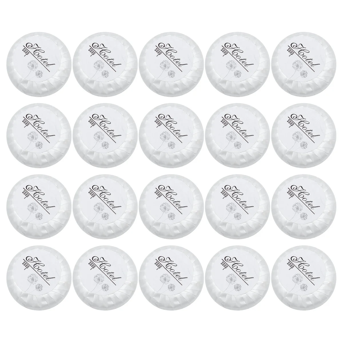 

150PCS/Set Hotel Disposable Soap Hotel Bath Round Small Shape Soap Disposable Toiletries(White) Sheets