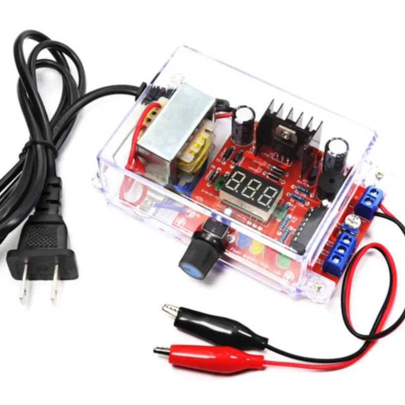 

Комплект для творчества LM317, регулируемый регулятор напряжения, Регулируемый понижающий преобразователь, модуль питания с чехлом