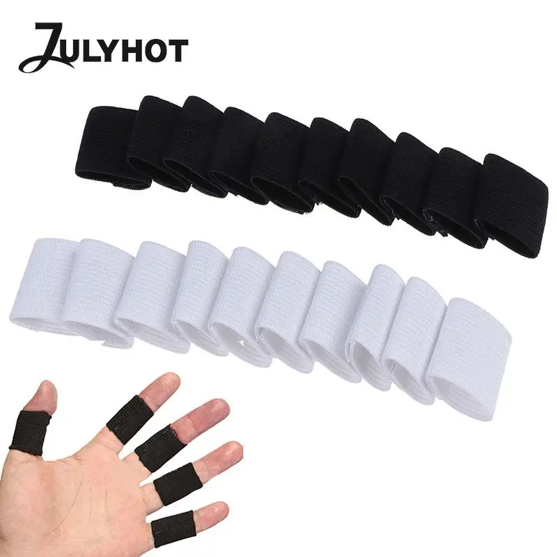 

10pcs Stretchy Sport Finger Sleeve Arthritis Support Finger Guard Outdoor Basketball Volleyball Finger Guard Protection Non-slip