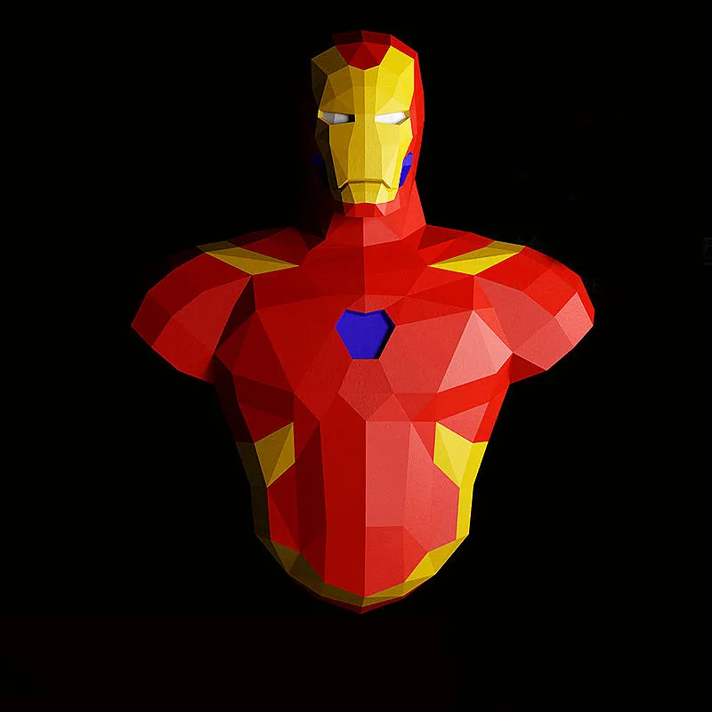 

3D пазл «мстители», модель 3D, бумажная модель, украшение для стены дома, ручная работа, геометрические строительные наборы