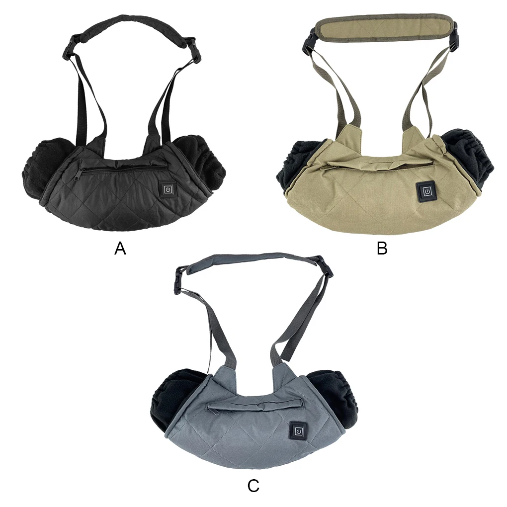 

Охотничья Подогреваемая грелка для рук для улицы USB Регулируемая Молния Портативный охотничий Рыбалка туристическое устройство Черный