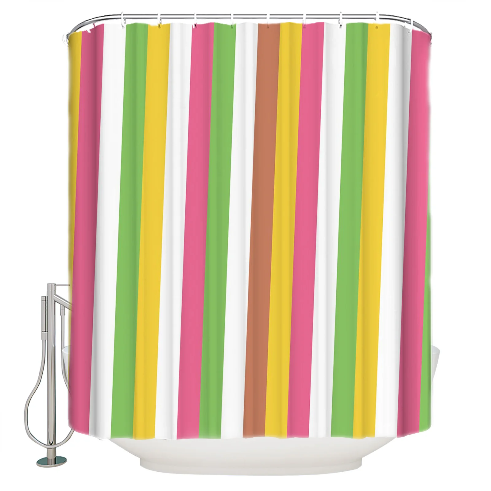 

Fresh Summer Clothing Art Children Shower Curtains Bathroom Shower Curtain Set with Hooks Polyester Shower Curtain Bath Decor