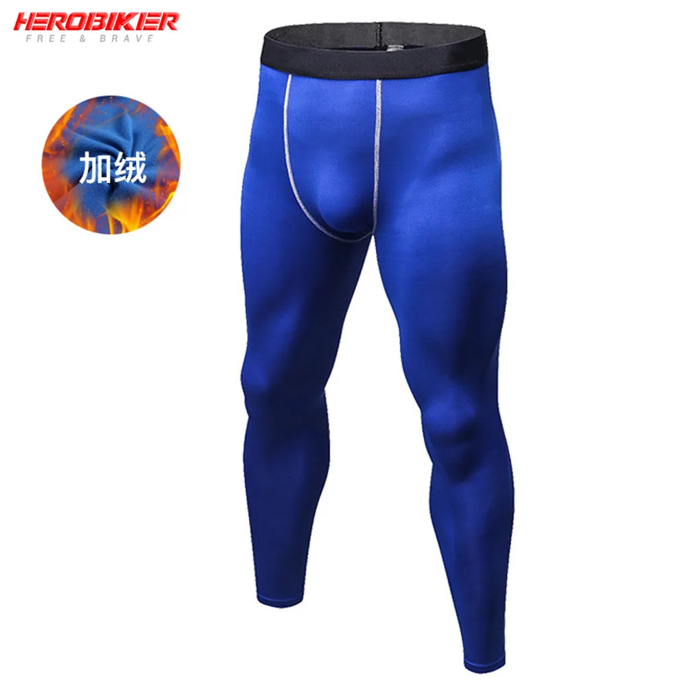 

Мужские Компрессионные Леггинсы на флисовой подкладке, спортивные штаны для бега и тренировок