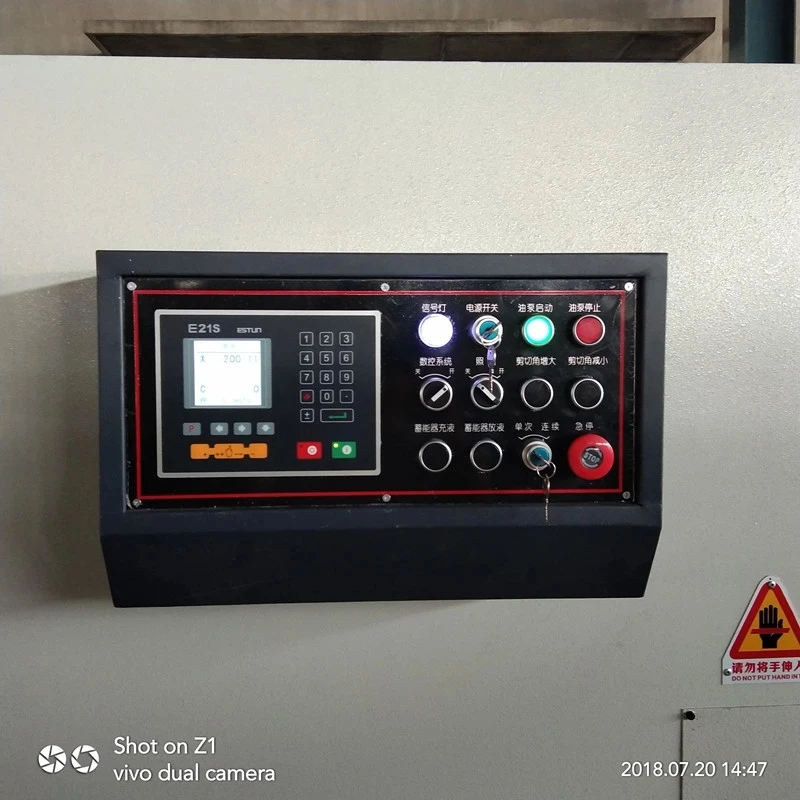 Горячая Распродажа листового металла гидравлическая гильотина для резки машина