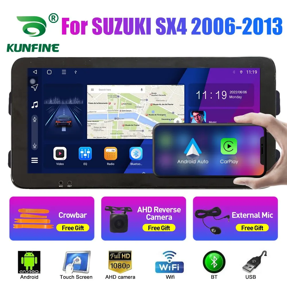 

Автомобильный радиоприемник 10,33 дюйма для SUZUKI SX4 2006-13 2Din Android Восьмиядерный автомобильный стерео DVD GPS навигатор плеер QLED экран Carplay