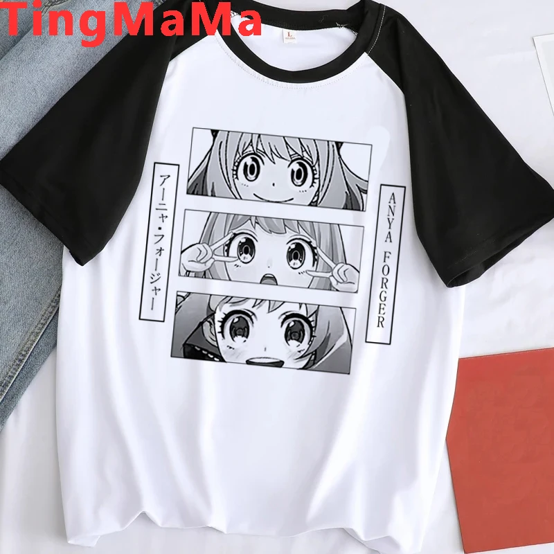2022 Japanese Anime Spy X Family T Shirt Men Cartoon Anya T-shirt Unisex Manga Tshirt Funny Streetwear Harajuku Clothes Male