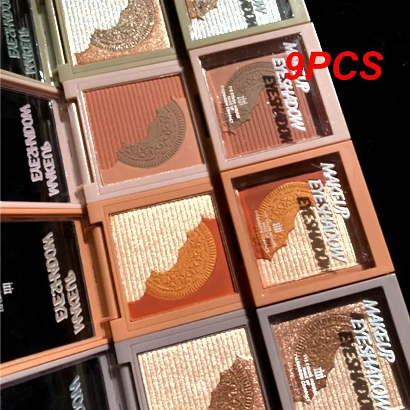 

9 шт., Палетка теней для век с жемчугом и блестками