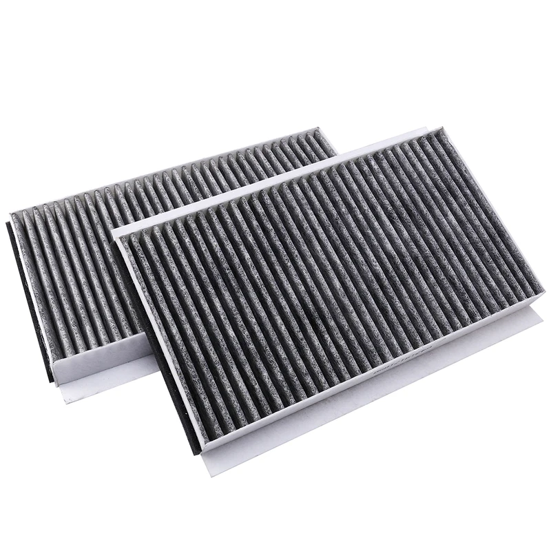 

2pcs/set Cabin Air Filter 64319171858 for BMW 5 6 E60 E61 E63 E64 520D 523I 525I 530D 535D 545I 550I 630I 650I 2007-2010