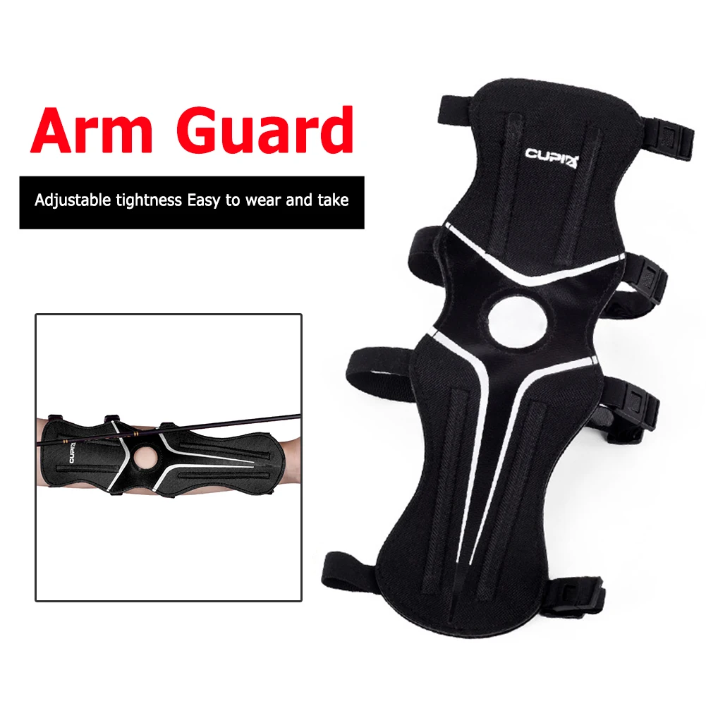 

600D Nylon Adjustable Arm Guard Brace Protection Archery Bow Arrow Forearm Protector Sleeve for Hunting Practice Safety Armband