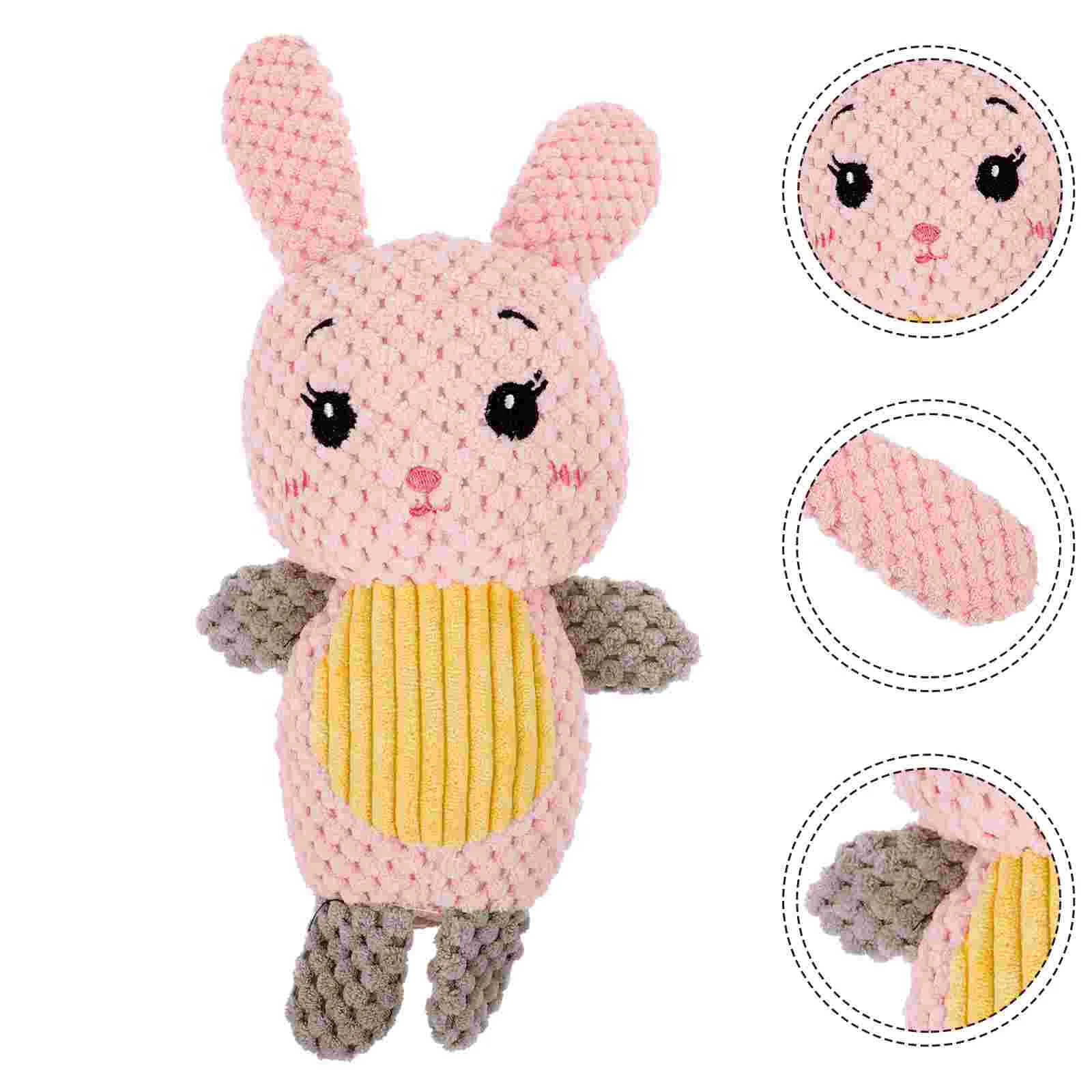 Мягкая игрушка для собак в форме кролика плюшевая кусания интерактивная прочная