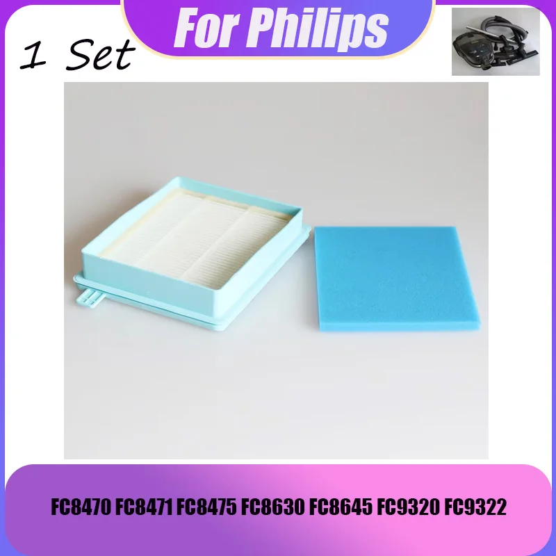 

Сменный пылесос Philips 1 шт., фильтр НЕРА, FC8470, FC8471, FC8475, FC8630, FC8645, FC9320, FC9322