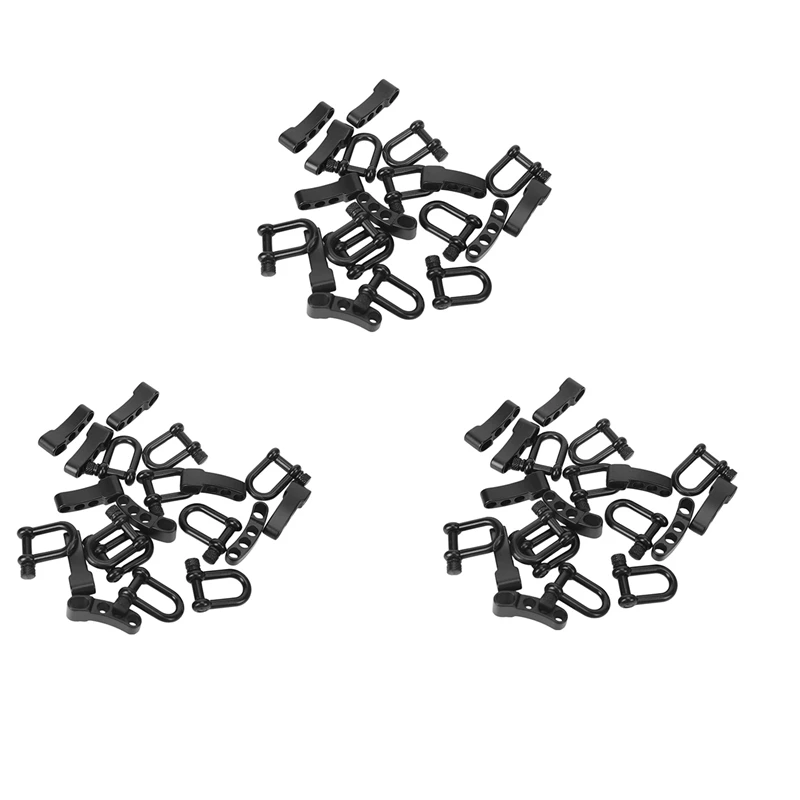 30X U-образная Регулируемая Скоба из цинкового сплава для Паракорда браслета