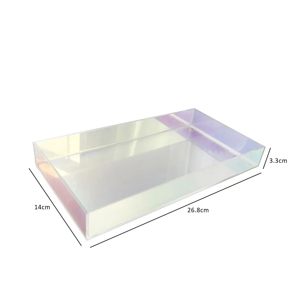 

Fruit Tray Acrylic Tray Fresh Keeping Cuisine Acrylic Moisture Proof Collection Table Decoration Transparent Tray Plastic Tray