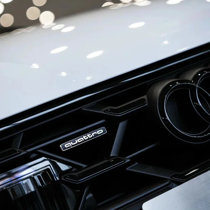 6 цветов металлический логотип Quattro передняя решетка эмблема наклейка наклейки