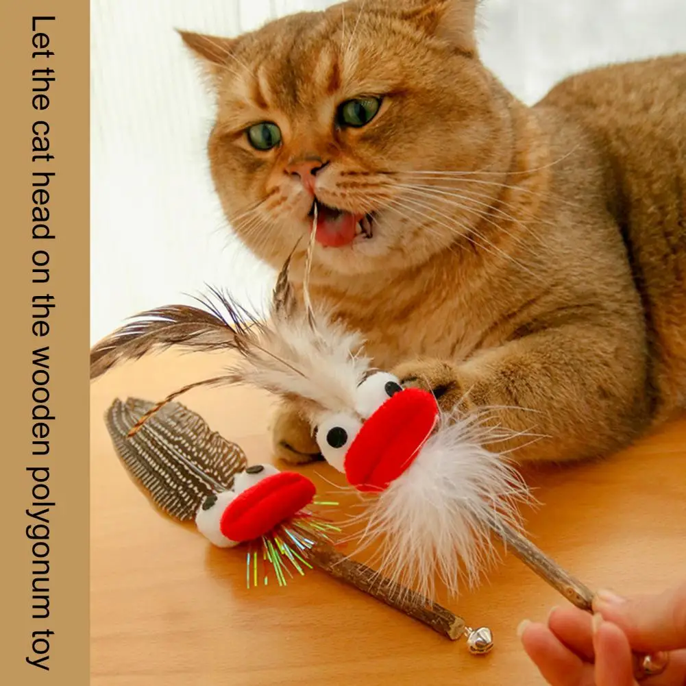 

Кошачья палочка, игрушка, милая форма, прекрасное качество изготовления, Дразнилка для котенка, игрушка для игр на удочке, четкие колокольчи...