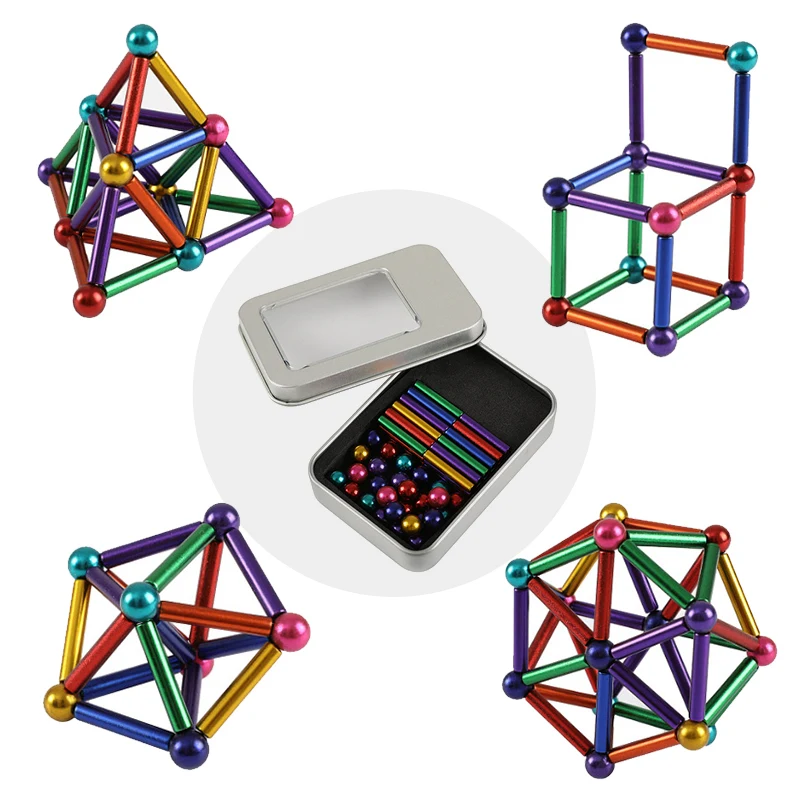 

Colorful Magnetic Stick & Bead Architectural Design Building Blocks