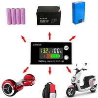 digital voltmeter gauge with color screen dc 8 100v lcd display lithium lead acid battery status indicator for e bike