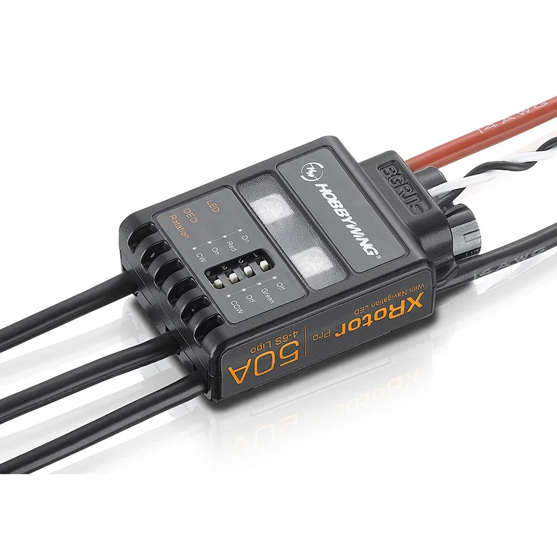 2x Hobbywing XRotor Pro 50A 4-6S бесщеточный регулятор скорости ESC многороторный Aircaft DIY для