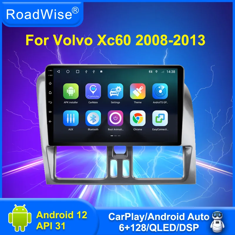 

Автомобильный мультимедийный плеер для Volvo XC60 que 1 256 2008 2009 2010 2012 4G Wifi Navi GPS BT 2din DVD автостерео 8 + 2013 Android